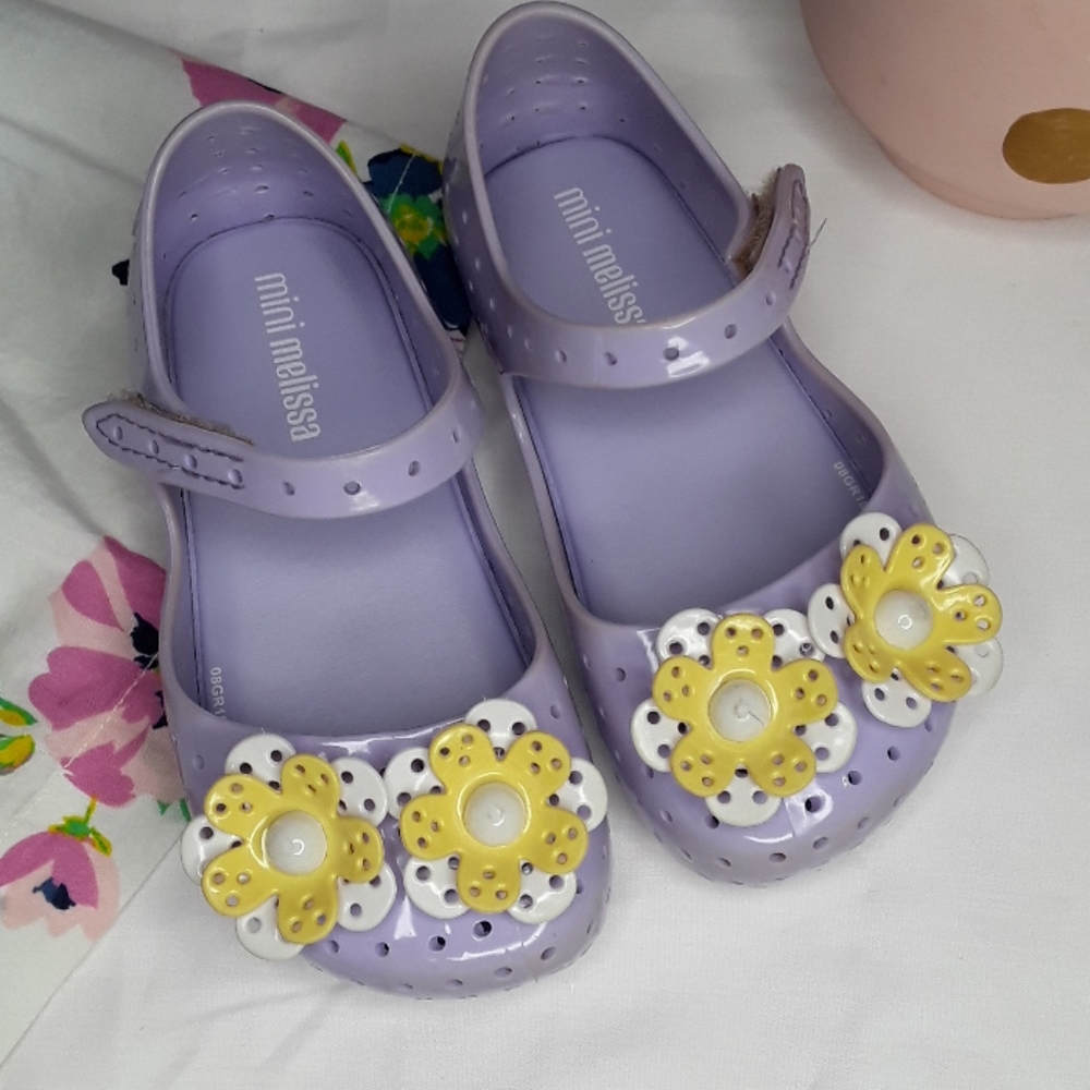 Mini Melissa Floral Mary Jane Flat